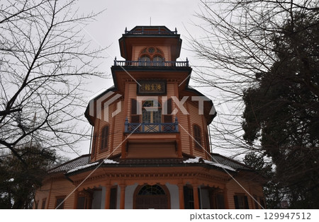 冬季的山形縣舊濟生館本館 129947512