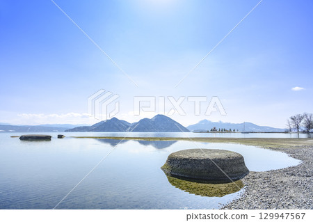 Lake Toya, Ukimido and Mount Usu, Toyako Town 129947567