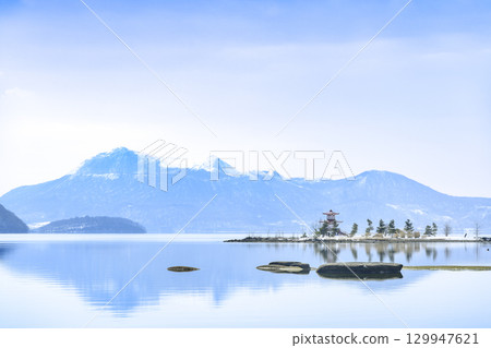 洞爺湖、浮見堂、有珠山、洞爺湖町 洞爺湖、浮見堂、有珠山、洞爺湖町 129947621