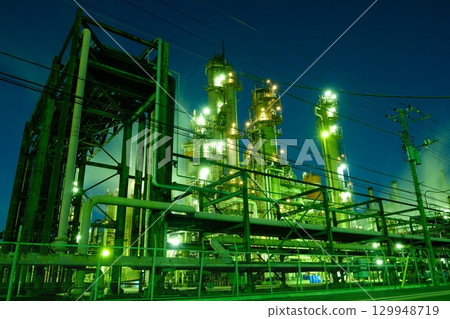 工廠夜景 129948719