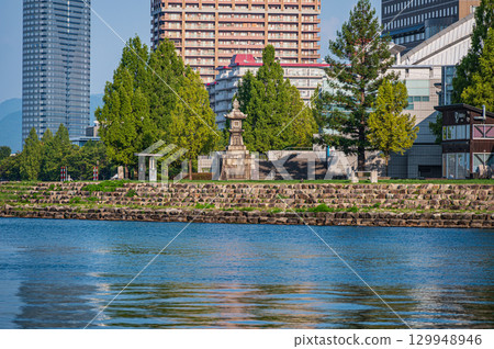 Lake Biwa Nagisa Park, Ishibazu Night Lights, Otsu City, Shiga Prefecture 129948946