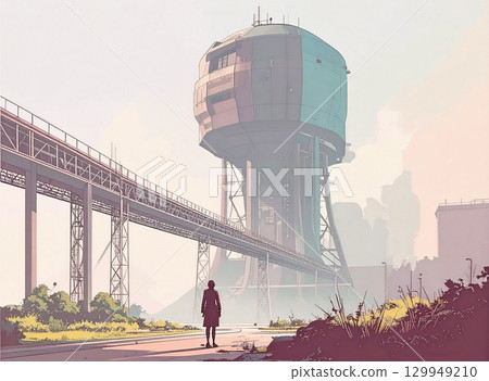 Futuristic Constructivism Architecture 129949210