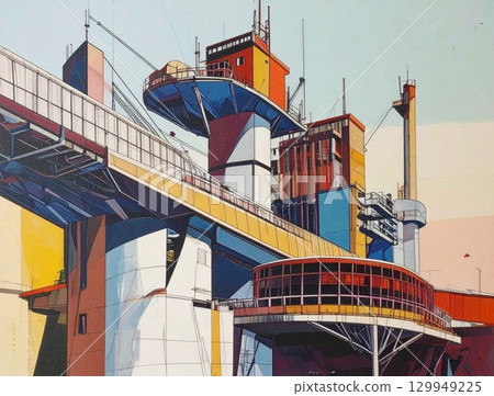 Futuristic Constructivism Architecture Futuristic Constructivism Architecture 129949225