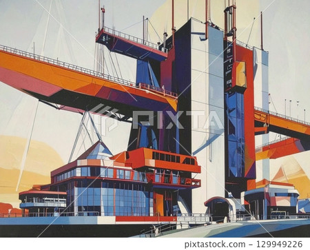 Futuristic Constructivism Architecture Futuristic Constructivism Architecture 129949226