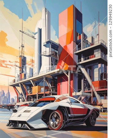 Futuristic Constructivism Architecture Futuristic Constructivism Architecture 129949230