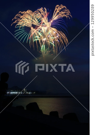祗園柏崎節大型煙花匯演海 129950289