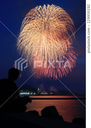 祗園柏崎節大型煙花匯演海 祗園柏崎節大型煙花匯演海 129950292