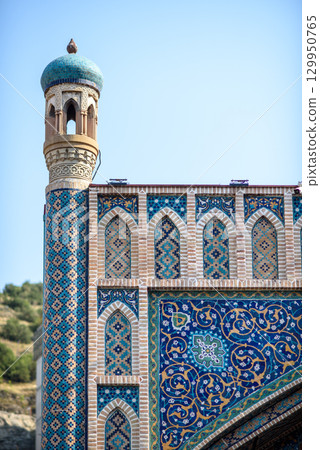 Thermal sulfur bathhouses in Abanotubani district in Old town of Tbilisi, Georgia 129950765