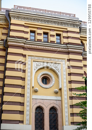 Georgian National Opera and Ballet Theater of Tbilisi Neo-Moorish style buildin on Rustaveli Avenue in Tbilisi, Georgia 129950788