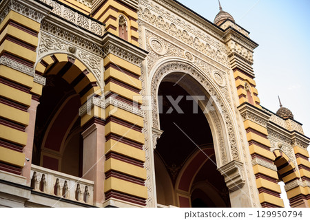 Georgian National Opera and Ballet Theater of Tbilisi Neo-Moorish style buildin on Rustaveli Avenue in Tbilisi, Georgia 129950794