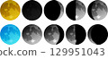 Moon vector material set 129951043