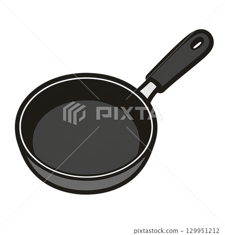 煎鍋插圖（炊具，剪貼畫） 129951212