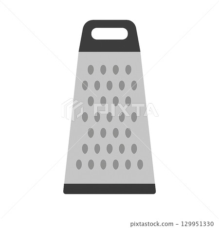 Grater illustration (cooking utensil, cutout) 129951330
