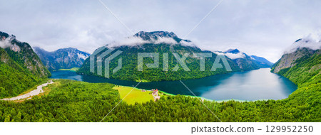 Konigssee lake near Berchtesgaden, Germany 129952250