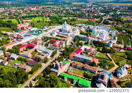 Rostov Kremlin aerial panoramic view, Russia Rostov Kremlin aerial panoramic view, Russia 129952373
