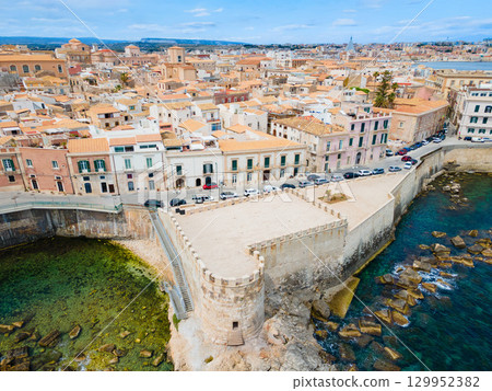 Belvedere della Turba viewpoint aerial view, Syracuse Belvedere della Turba viewpoint aerial view, Syracuse 129952382