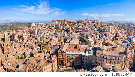 Church Saint Dominic aerial panoramic view, Agrigento Church Saint Dominic aerial panoramic view, Agrigento 129952447
