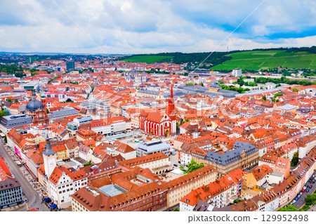 Wurzburg old town in Bavaria, Germany 129952498