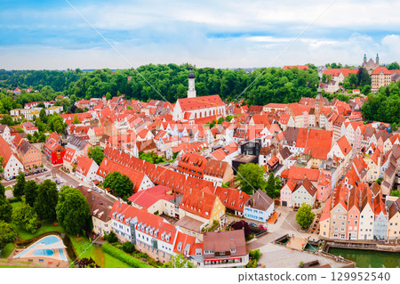 Landsberg am Lech aerial panoramic view 129952540