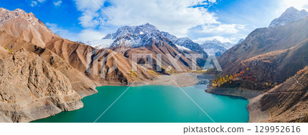 Seven Lakes in Fann mountains in Tajikistan Seven Lakes in Fann mountains in Tajikistan 129952616