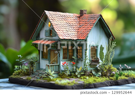 Cute diorama house 129952644