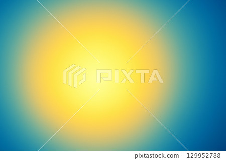 Cyan and yellow gradient blending with a central bright glowing illumination Cyan and yellow gradient blending with a central bright glowing illumination 129952788