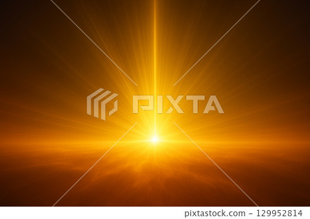 Dark golden brown gradient background with bright glowing illumination 129952814