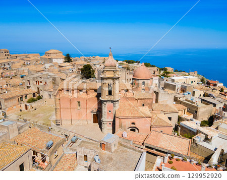Church of San Giuliano aerial panoramic view, Erice 129952920