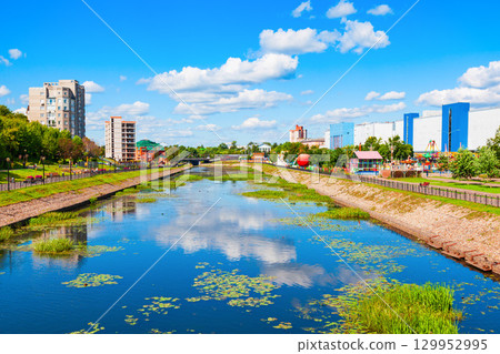 Uvod river embankment promenade in Ivanovo Uvod river embankment promenade in Ivanovo 129952995