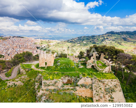 Eufemio Castle or Castello Eufemio aerial panoramic view 129953082