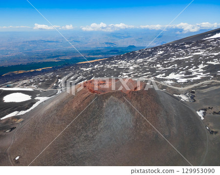 Mount Etna or Etna Volcano near Catania city, Sicily Mount Etna or Etna Volcano near Catania city, Sicily 129953090