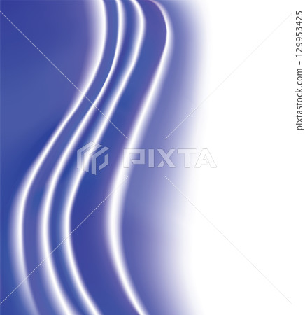 Vector drawing light wavy pattern 129953425