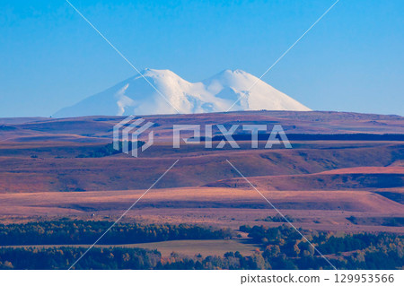 Elbrus, the highest mountain in Europe Elbrus, the highest mountain in Europe 129953566