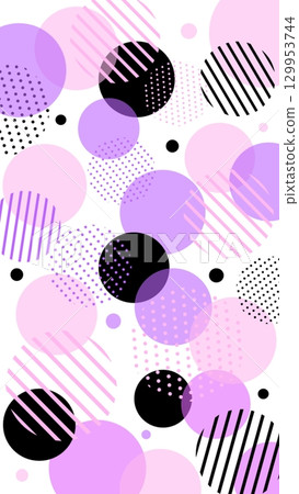 彩色圓點幾何圖案流行背景 彩色圓點幾何圖案流行背景 129953744