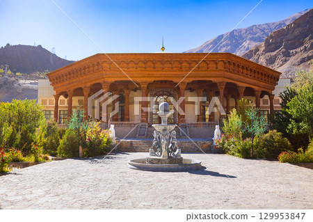 Botanical garden in Khorog city in Tajikistan 129953847