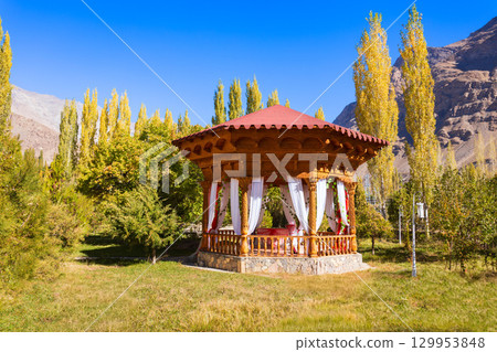Botanical garden in Khorog city in Tajikistan 129953848