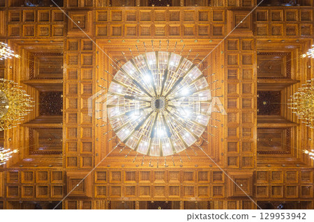 Kokhi Navruz Palace interior in Dushanbe city, Tajikistan 129953942