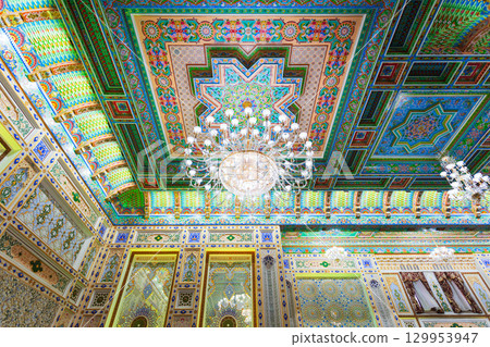 Kokhi Navruz Palace interior in Dushanbe city, Tajikistan Kokhi Navruz Palace interior in Dushanbe city, Tajikistan 129953947
