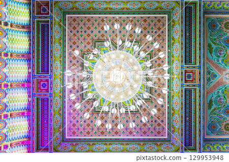 Kokhi Navruz Palace interior in Dushanbe city, Tajikistan 129953948