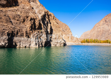 Seven Lakes in Fann mountains in Tajikistan Seven Lakes in Fann mountains in Tajikistan 129953989