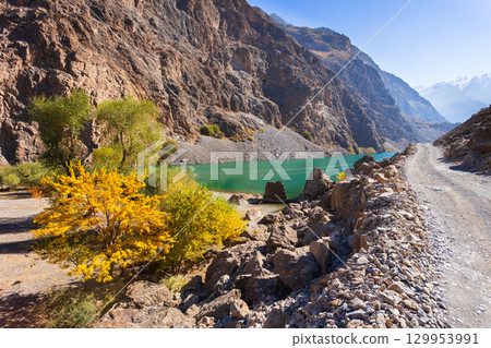 Seven Lakes in Fann mountains in Tajikistan 129953991