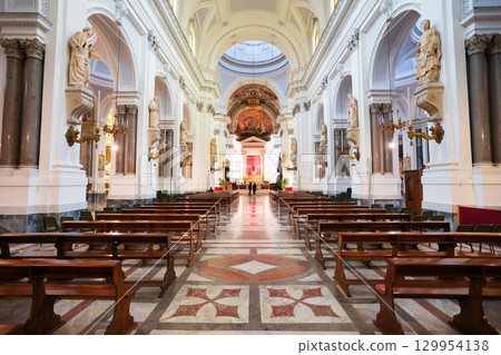 Palermo Cathedral or Duomo interior view, Sicily Palermo Cathedral or Duomo interior view, Sicily 129954138