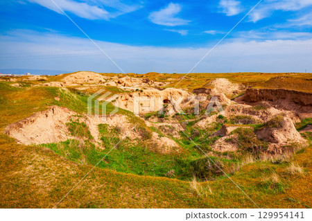 Afrasiyab or Afrosiyob archaeological site in Samarkand Afrasiyab or Afrosiyob archaeological site in Samarkand 129954141