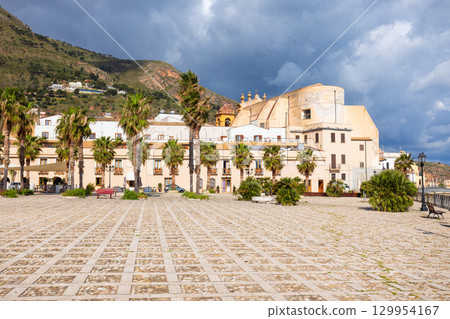 Castellammare del Golfo town in Sicily island 129954167