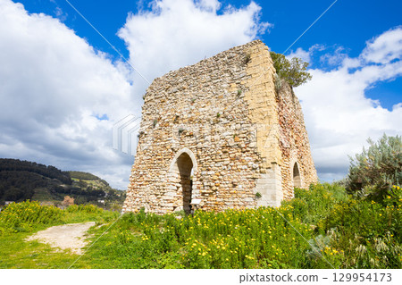 Eufemio Castle or Castello Eufemio aerial panoramic view 129954173