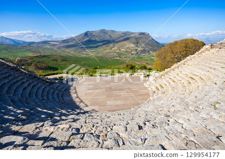 The Greek Theater of Segesta in Cisily 129954177