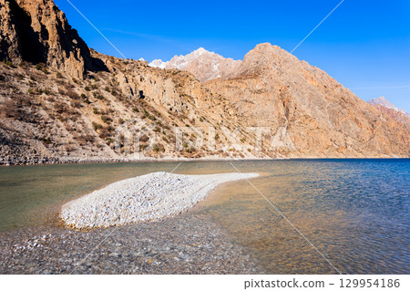Seven Lakes in Fann mountains in Tajikistan 129954186