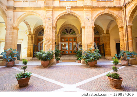 Theatre Luigi Pirandello view in Agrigento Theatre Luigi Pirandello view in Agrigento 129954309