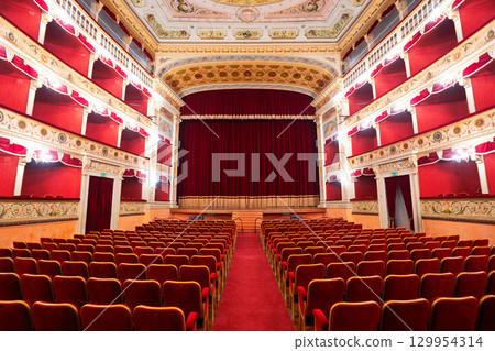 Theatre Luigi Pirandello view in Agrigento Theatre Luigi Pirandello view in Agrigento 129954314