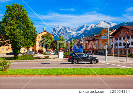 Town Hall in Garmisch-partenkirchen in Germany 129954324